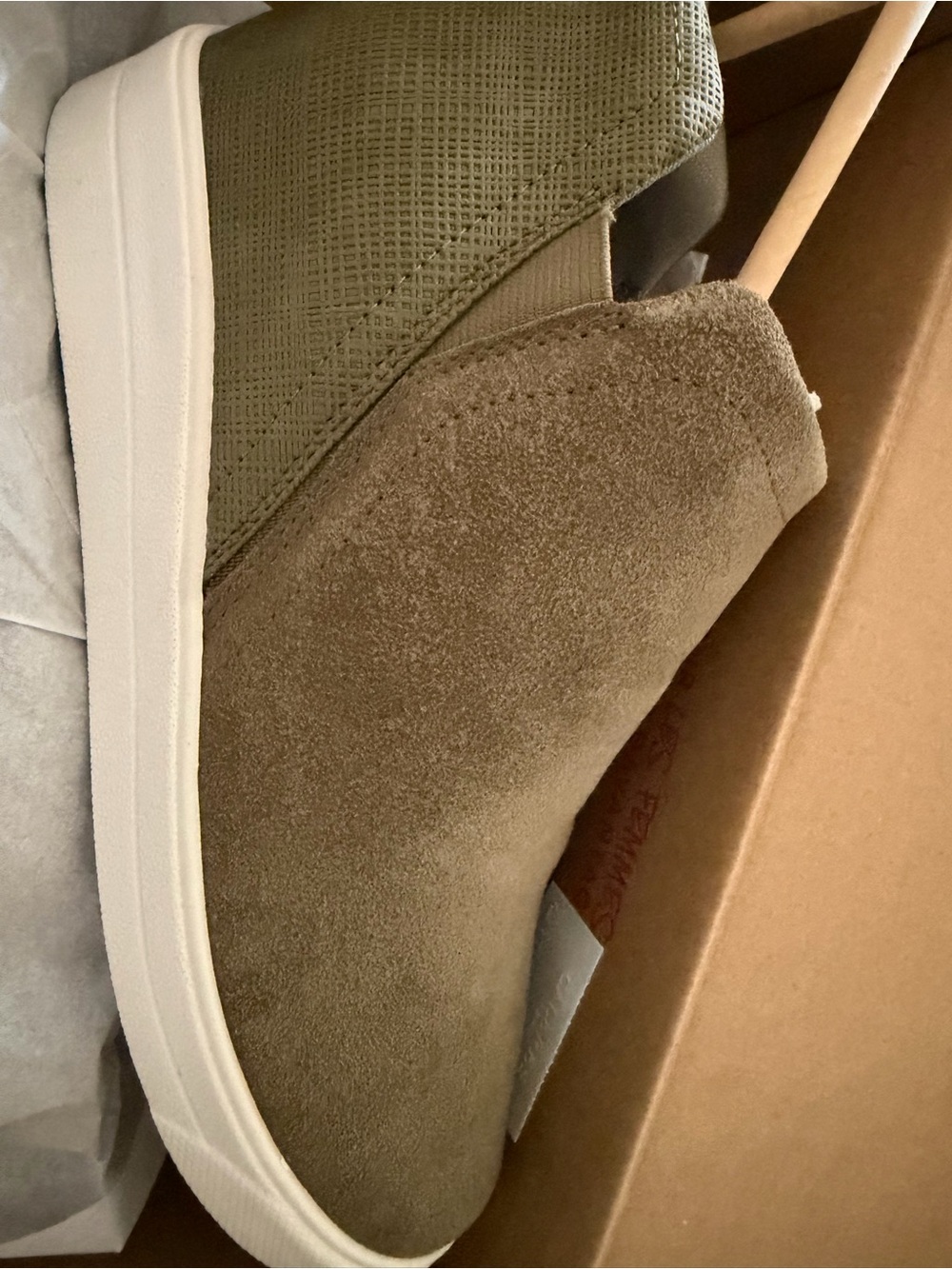 Ryka Women's Slip-On Loafer in Olive and Tan